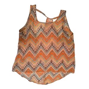 Entro Multicolor Chevron Tank Top